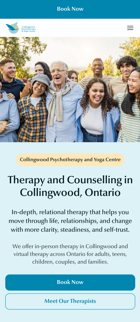 Collingwood Psychotherapy & Yoga Centre — mobile