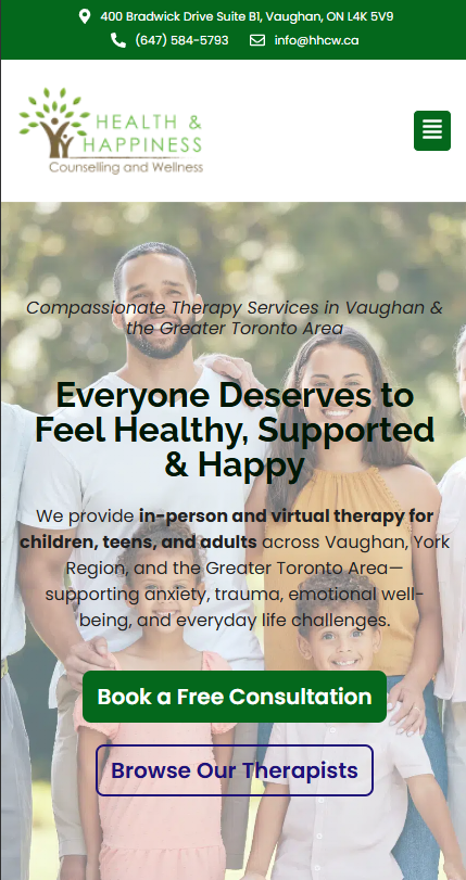 Health & Happiness Counselling and Wellness — mobile